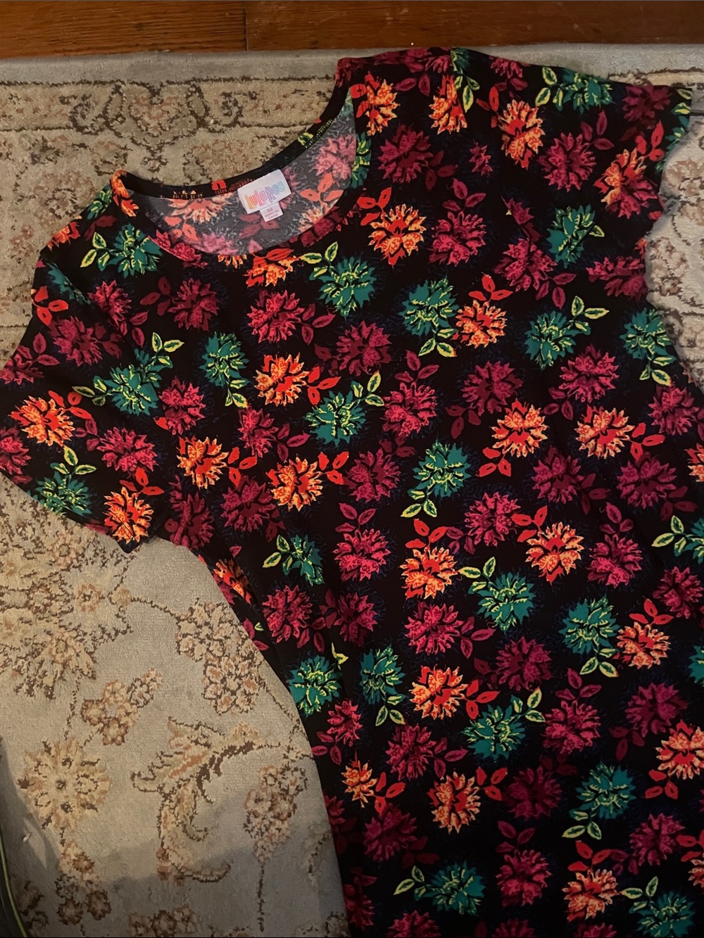 Floral LuLaRoe Carly dress | size M